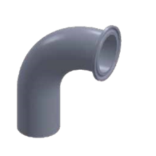 4112-BPE DT12 Elbow 90° Clamp/Weld End 